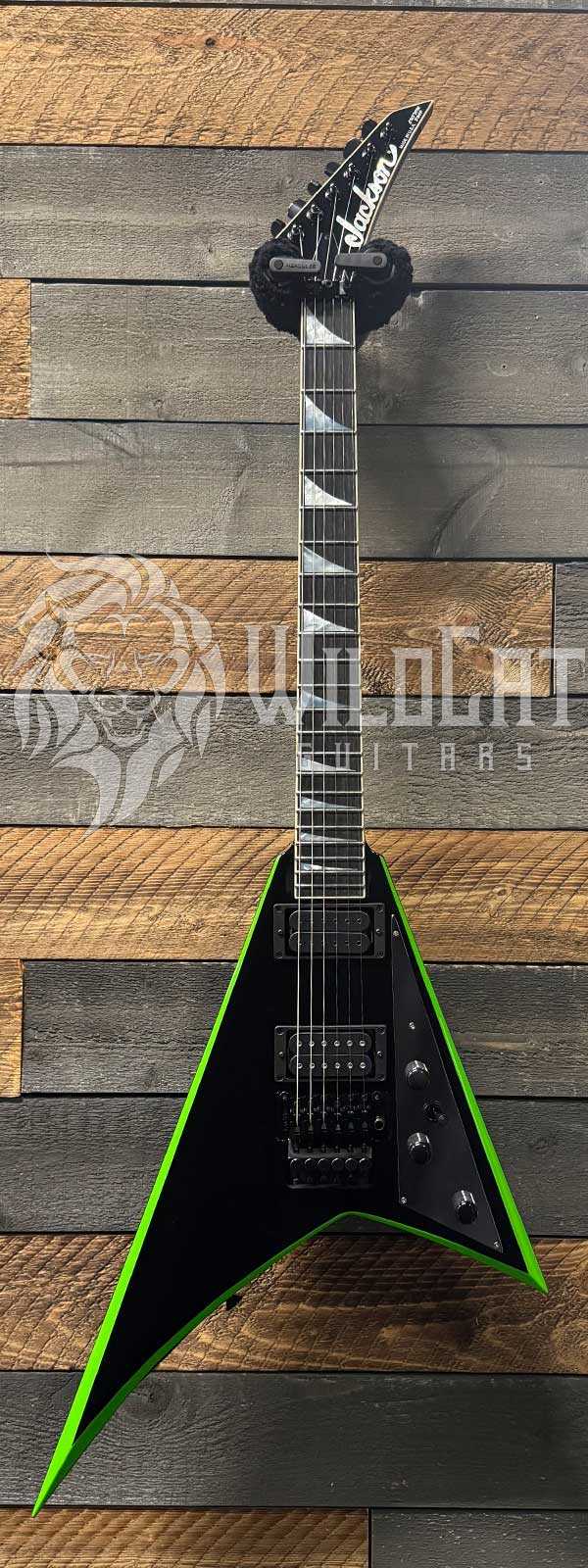 Jackson Custom Shop Randy Rhoads RR1 FRT Black/Kawasabi Green Bevel RR4015