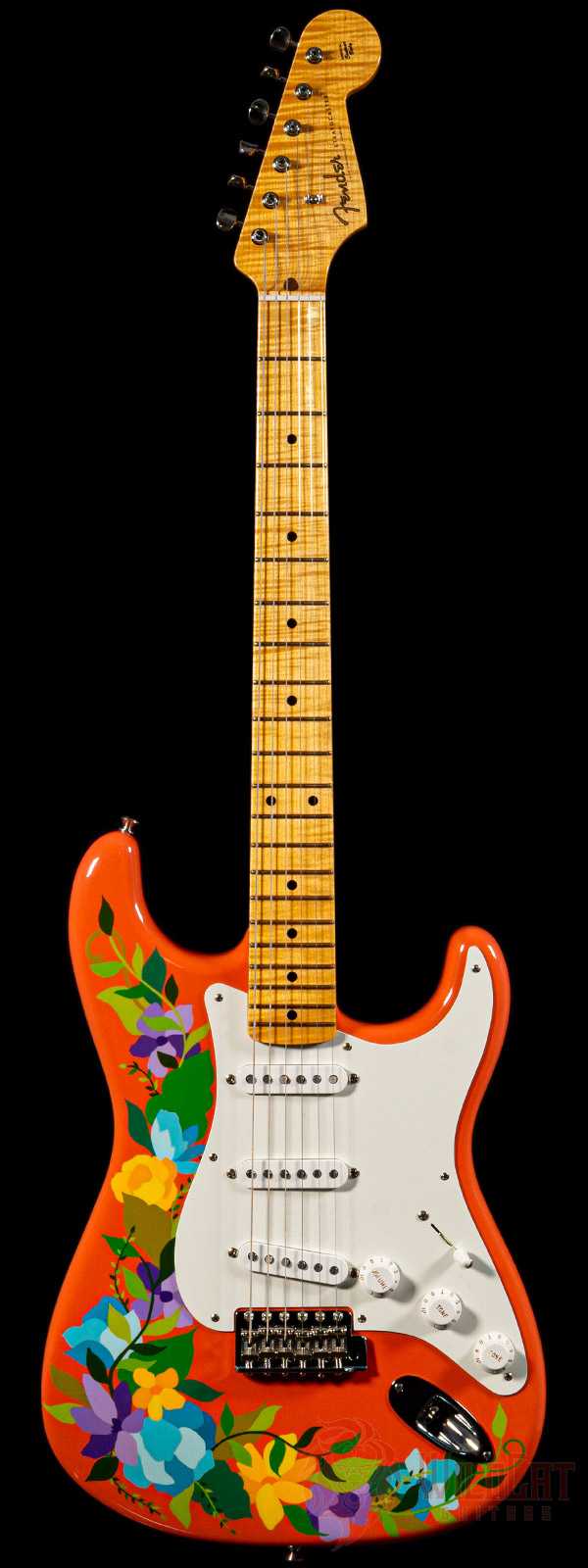 Fender Masterbuilt Greg Fessler 1956 Stratocaster NOS Madison Roy Flower Power Artwork Blem