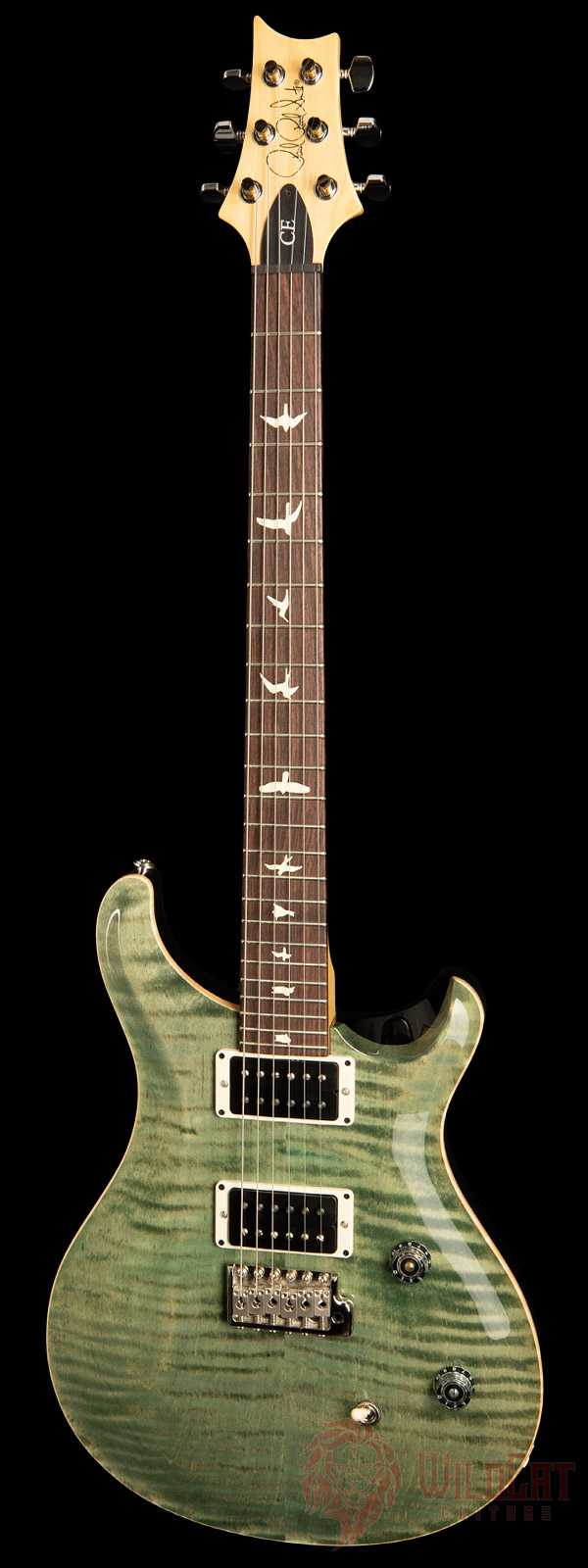 PRS CE24 Trampas Green Maple Neck Rosewood Fretboard.