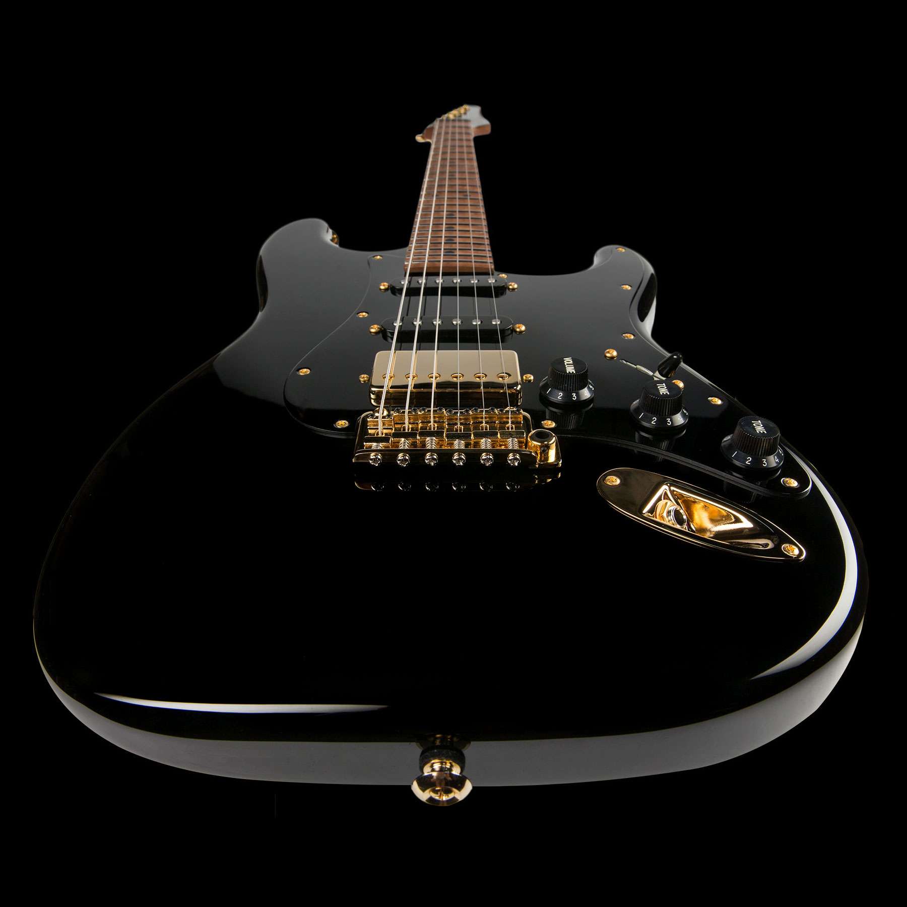 Suhr Mateus Asato Signature Classic Gloss Black with Gold Hardware