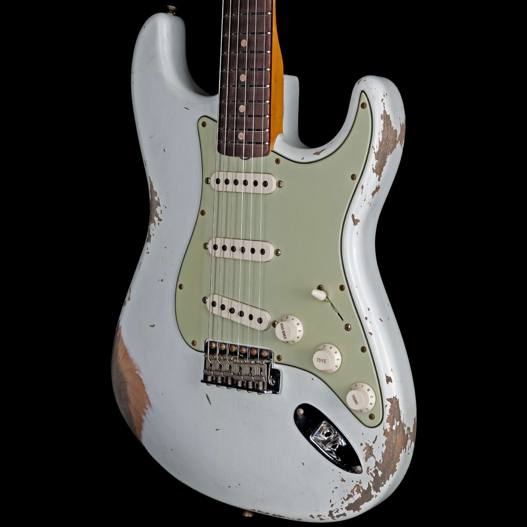 Fender Custom Shop 1961 Stratocaster Heavy Relic Aged Olympic White