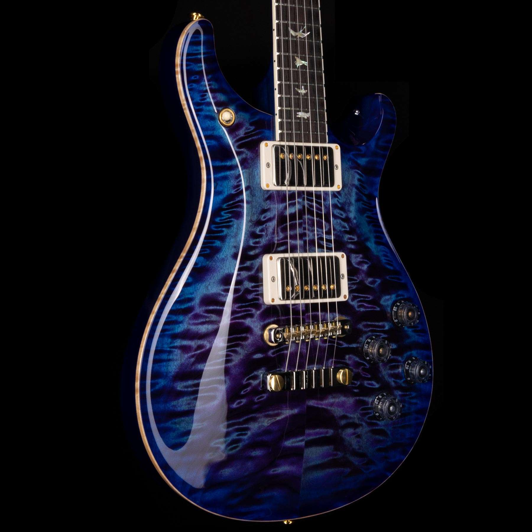 prs wood library mccarty 594 quilt top violet blue burst