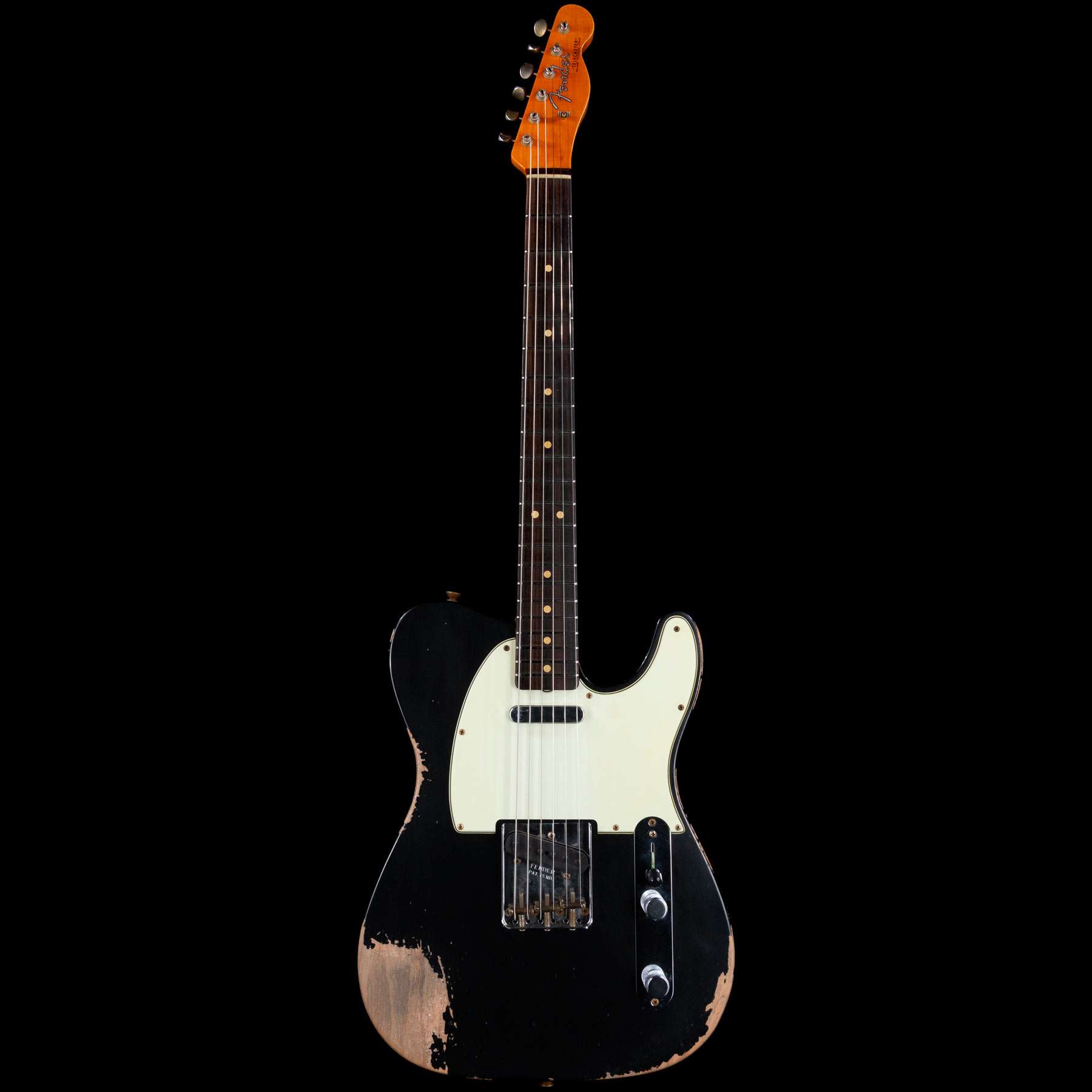 Fender Custom Shop 1963 Telecaster Heavy Relic Rosewood Board Black