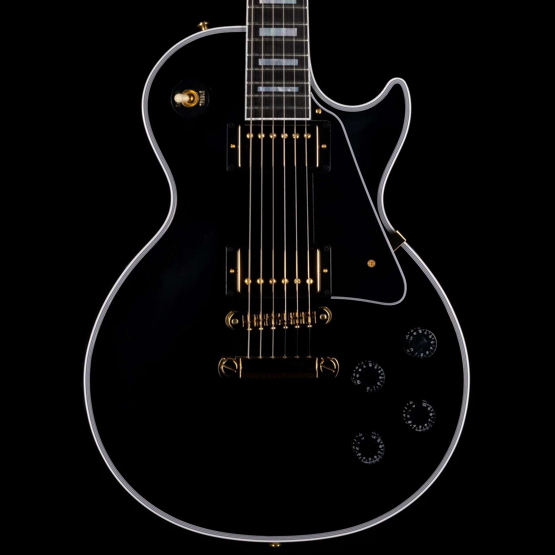 Gibson Custom Shop Les Paul Custom Ebony Fingerboard Gloss Black Wildcat Guitars