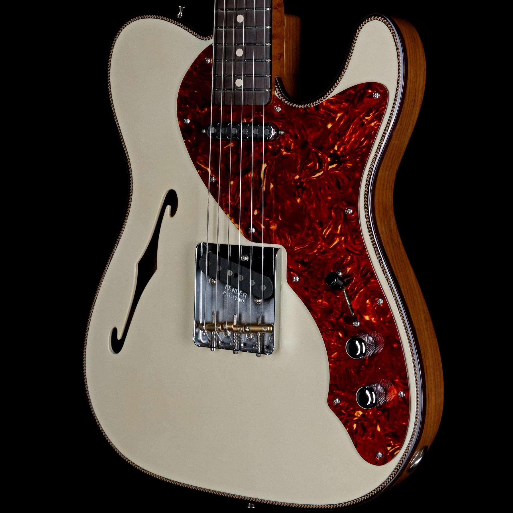 Fender Custom Shop Limited Artisan Thinline Telecaster Aged Olympic White