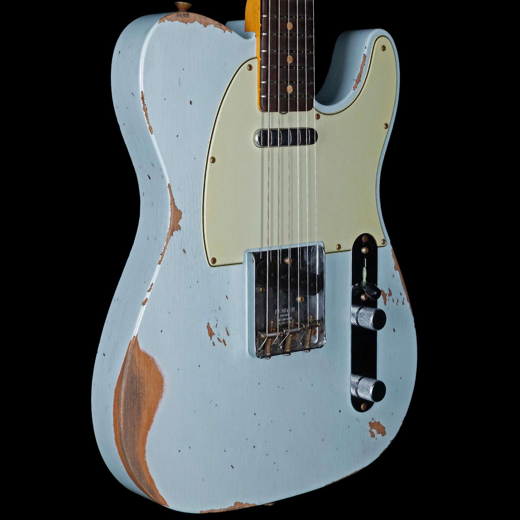 Fender Custom Shop 1963 Telecaster Heavy Relic Rosewood Board Faded Sonic  Blue