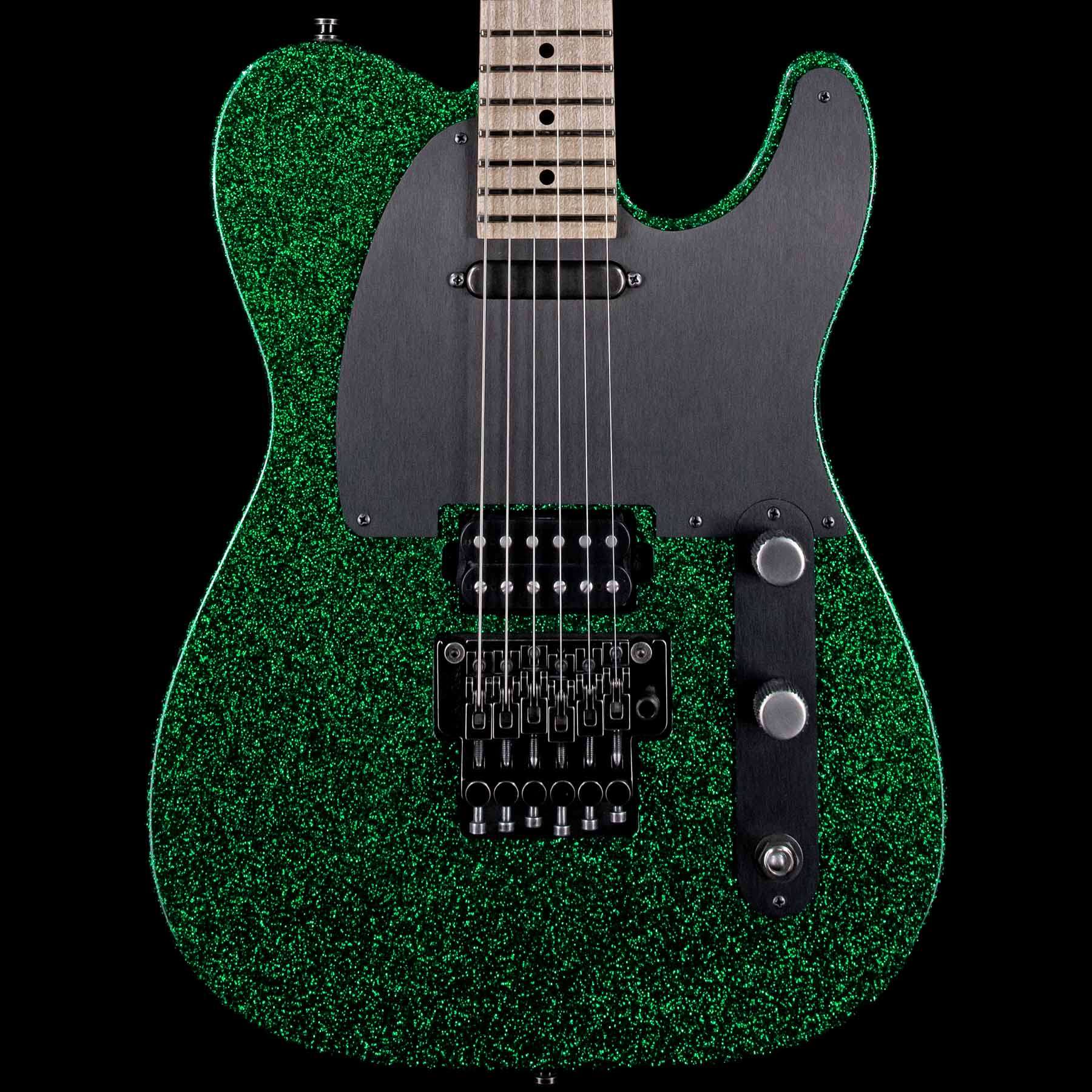 Green on sale sparkle guitar