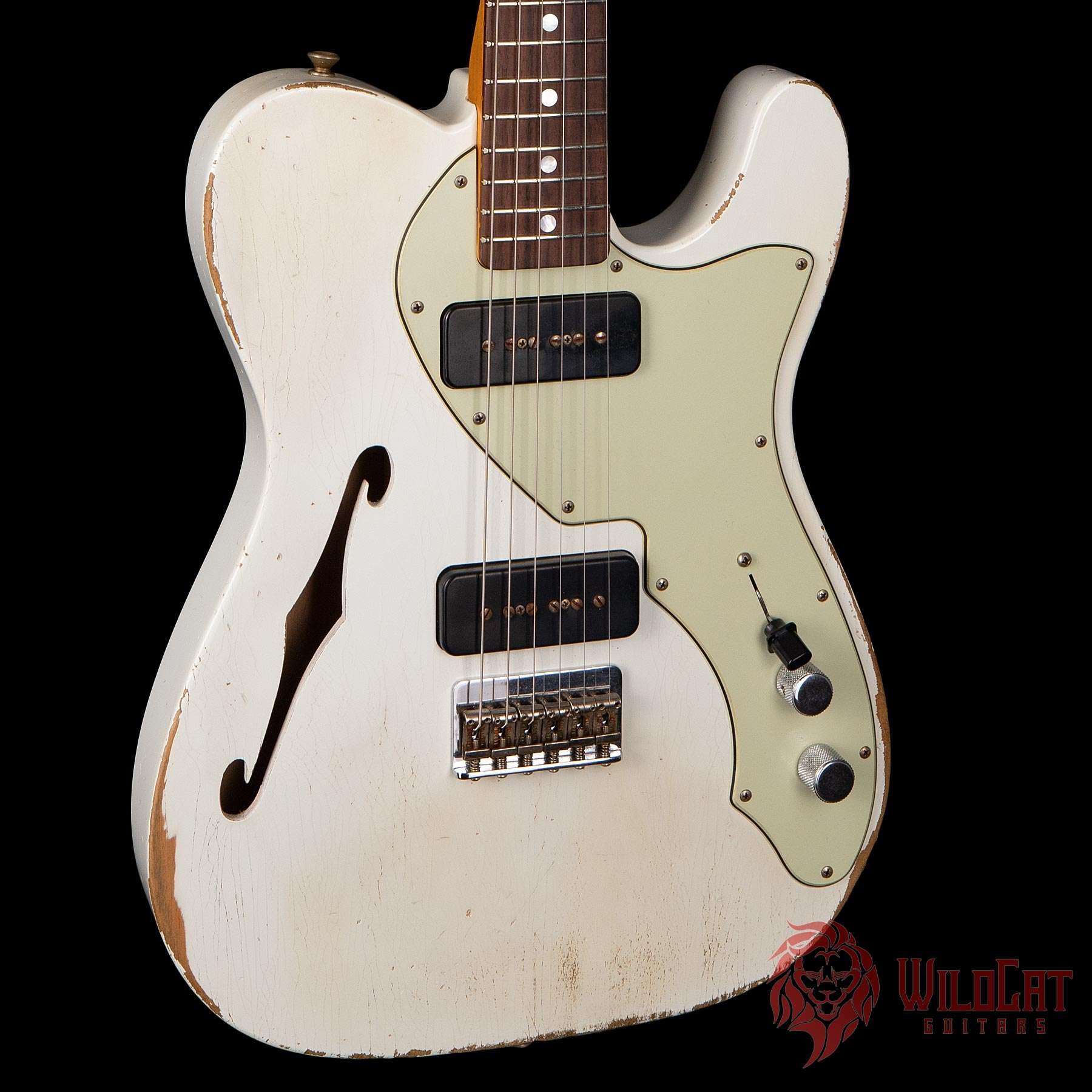 Fender Custom Shop Masterbuilt Greg Fessler 1968 Tele Thinline Relic  Olympic White Used