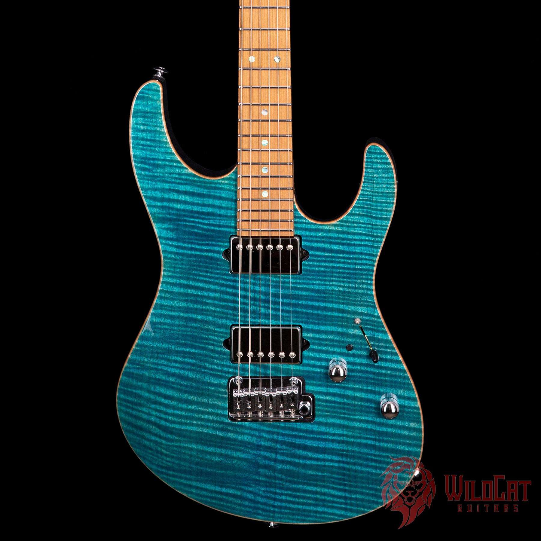 Suhr Modern Bahama Blue 1-Piece Top Roasted Maple Neck JS7Q2Y - WildCat ...