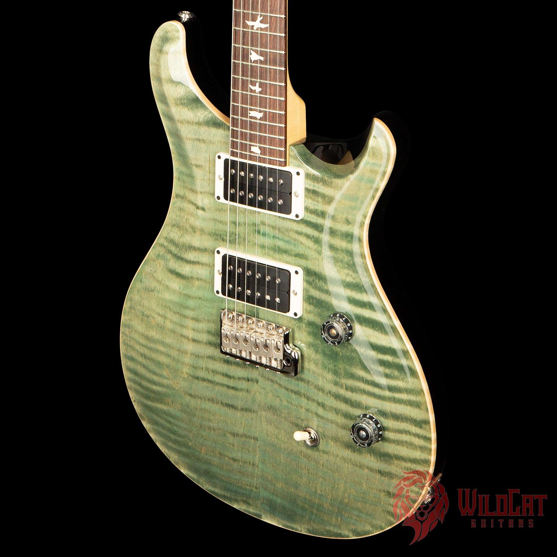 PRS CE24 Trampas Green Maple Neck Rosewood Fretboard.