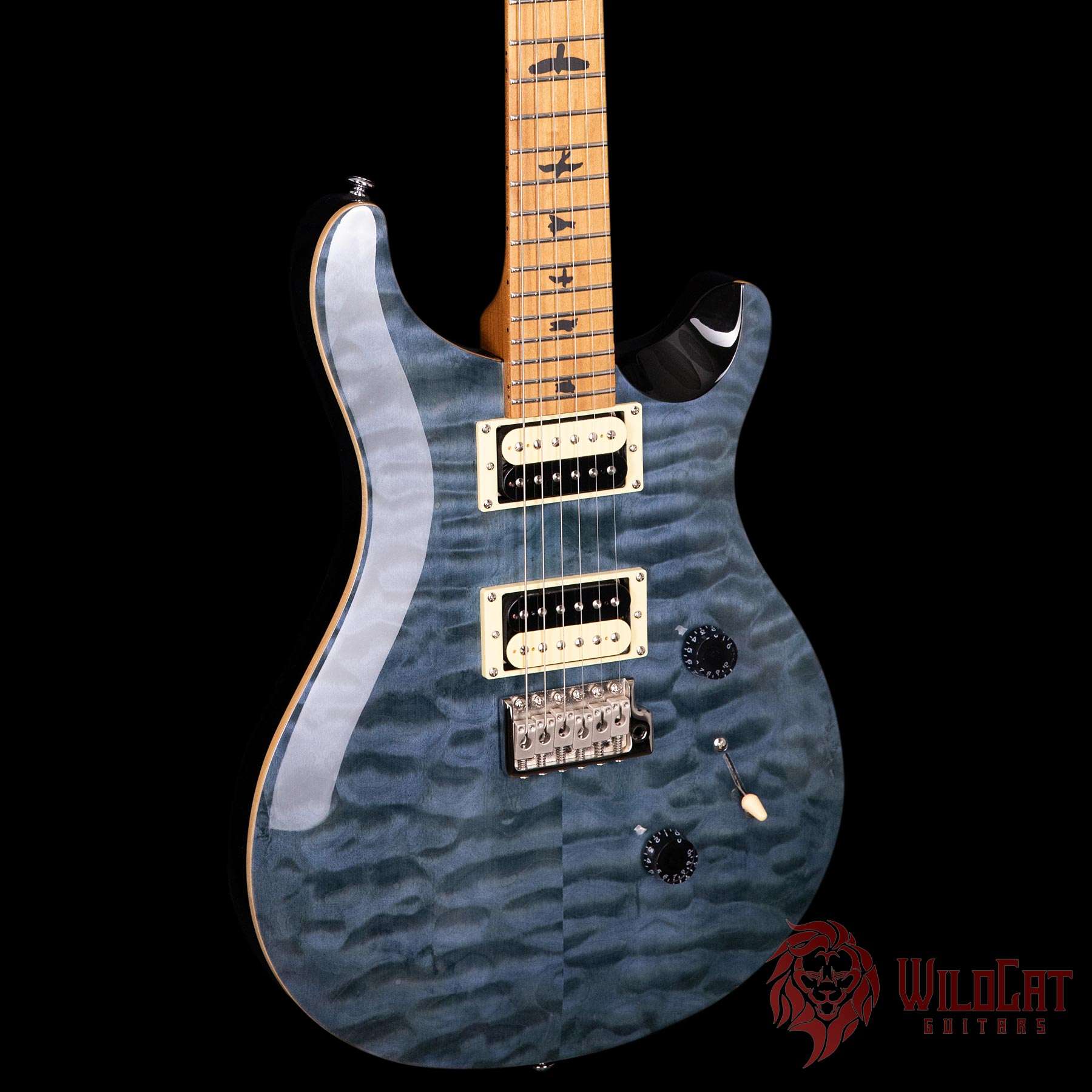 PRS SE Custom 24 Roasted Maple Limited Whale Blue - WildCat Guitars