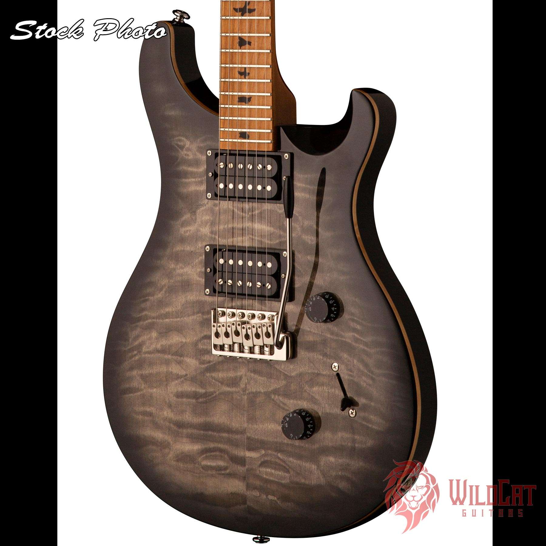 PRS SE Custom 24 Roasted Maple Limited Charcoal Burst